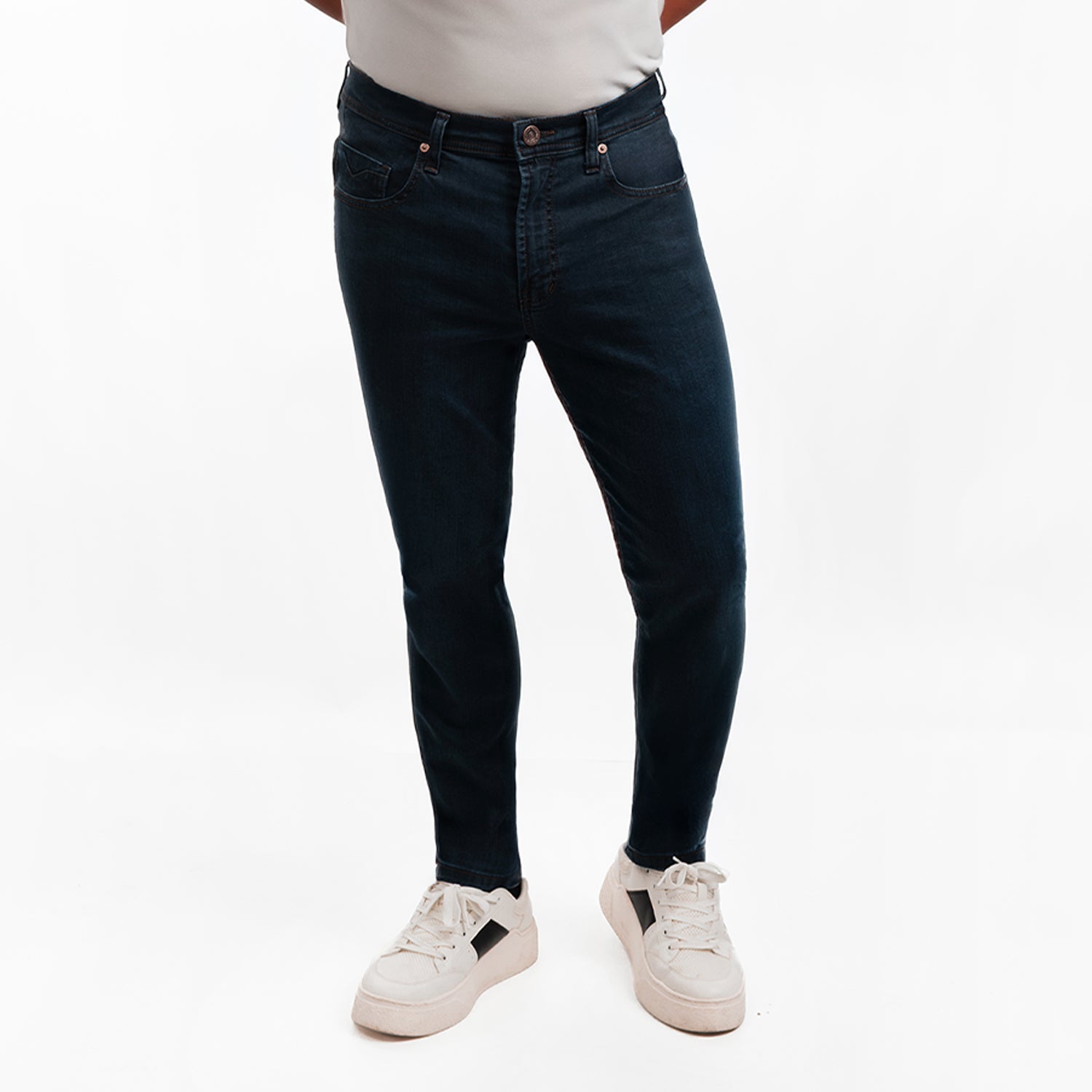 Caballero Skinny Jeans Comfort Pardo Cafe