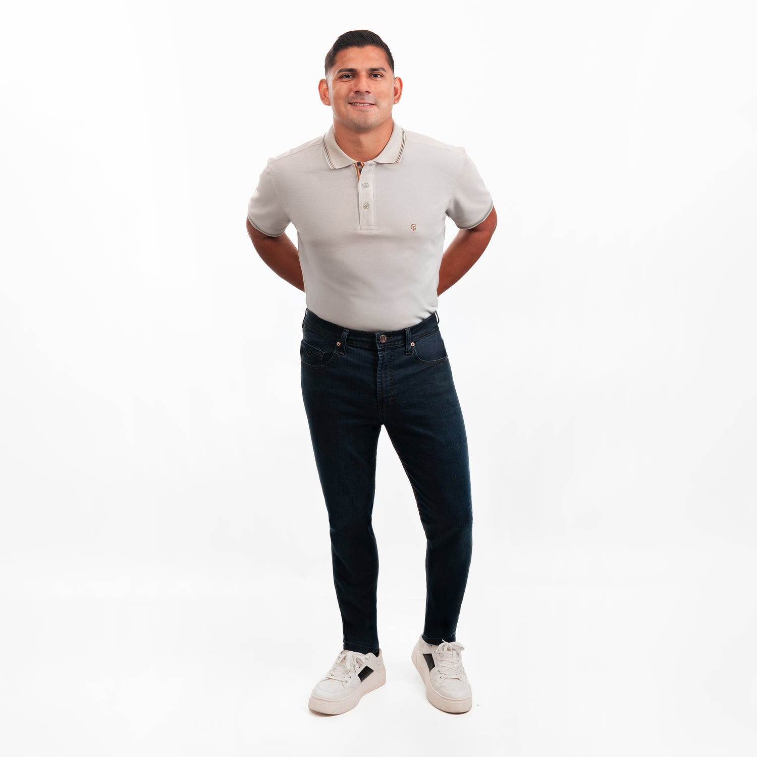 Caballero Skinny Jeans Comfort Pardo Cafe