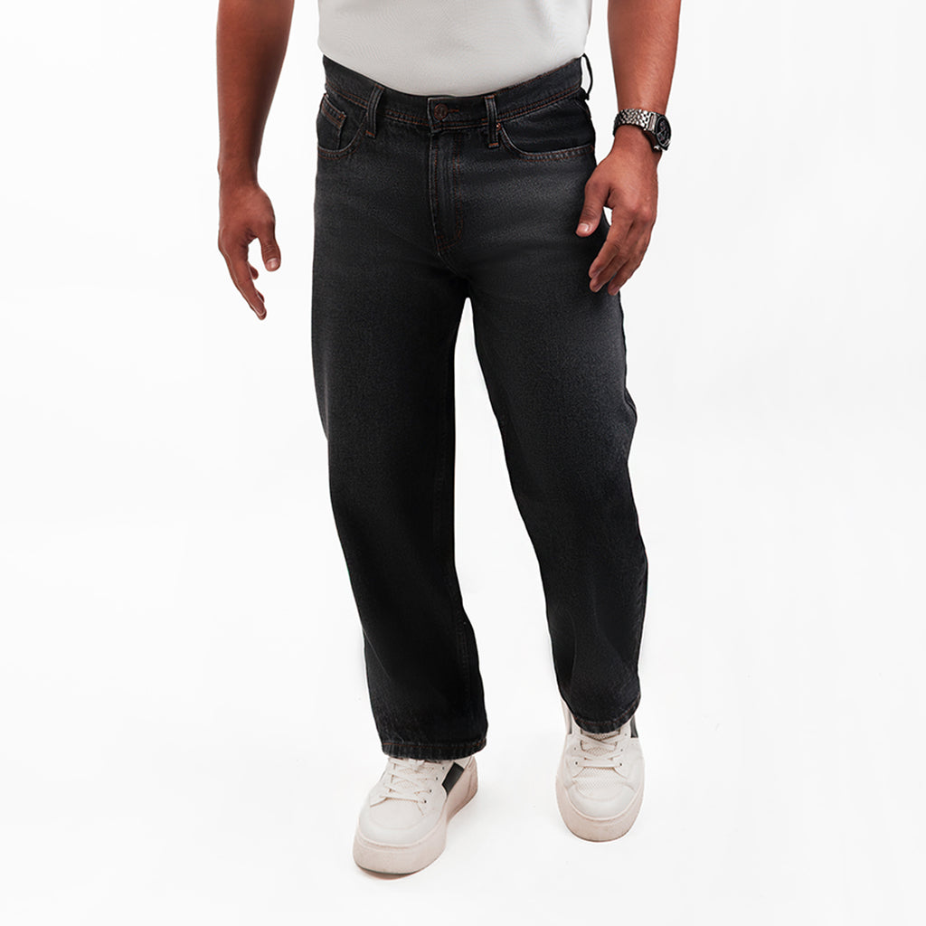 Caballero Relaxed Fit Jeans Gris Plomo