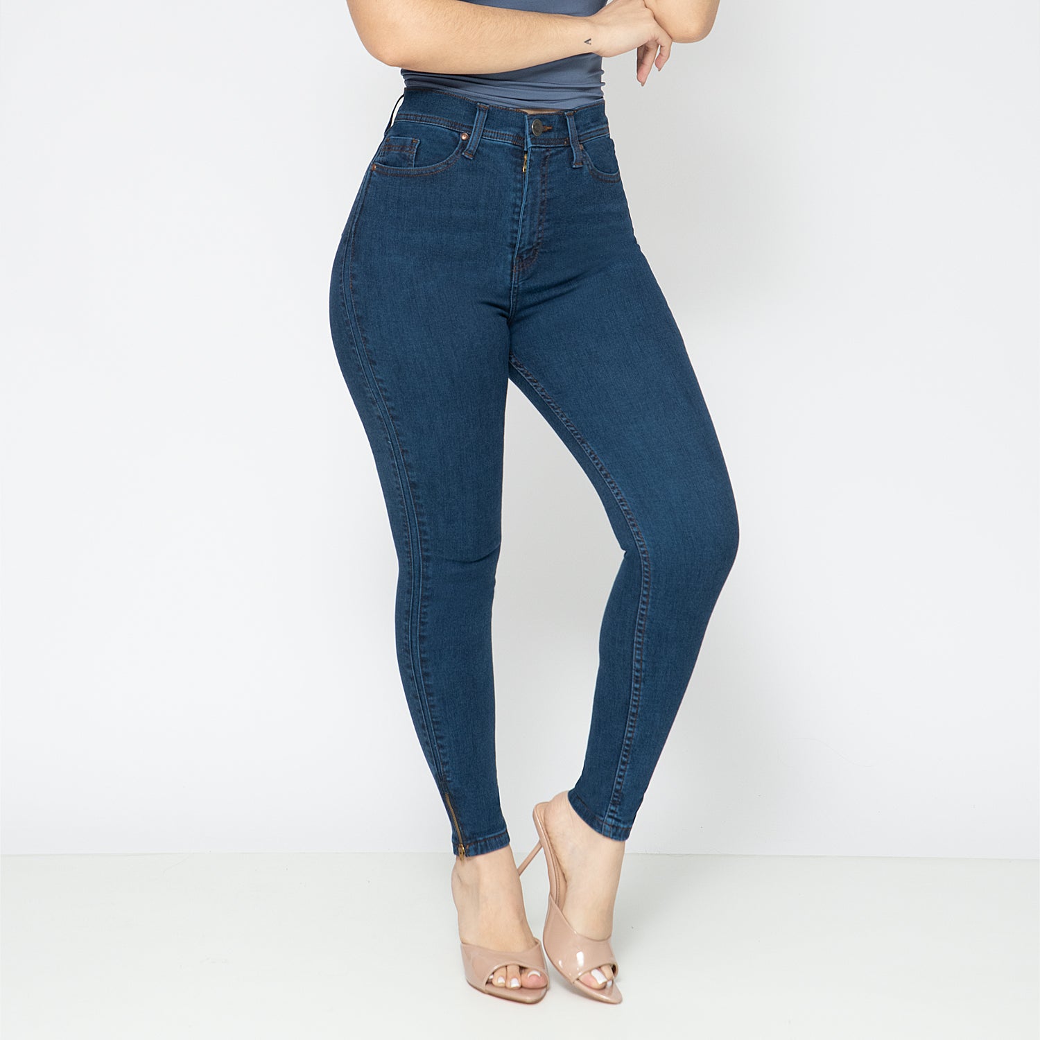 DAMA SKINNY JEANS TIRO ALTO