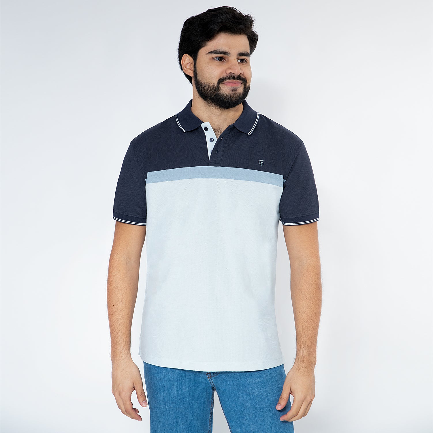 CAMISETA POLO TRICOLOR