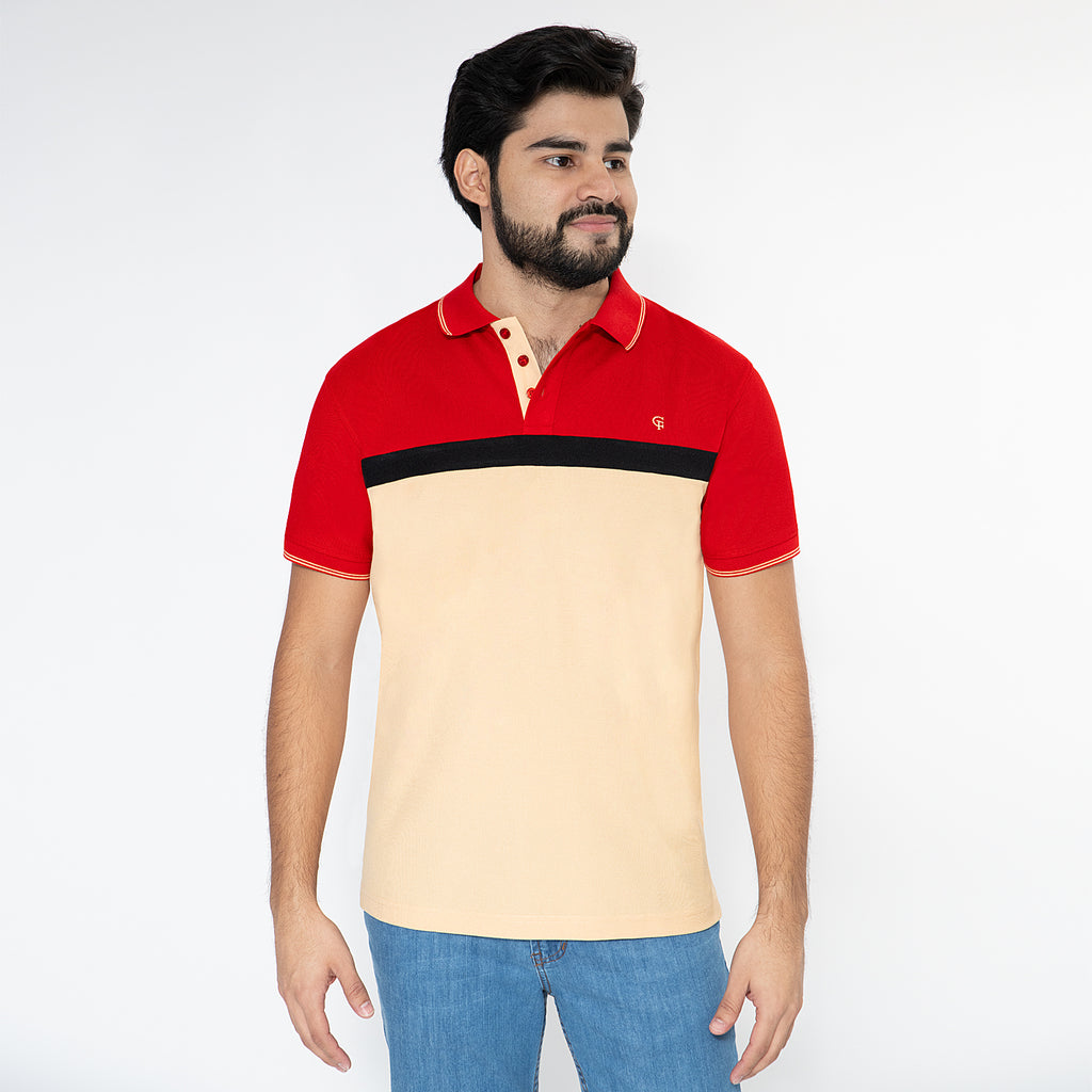 CAMISETA POLO TRICOLOR