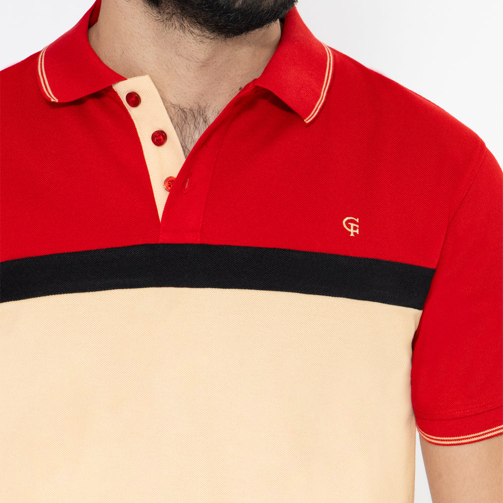 CAMISETA POLO TRICOLOR